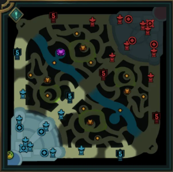 Minimap with objectives