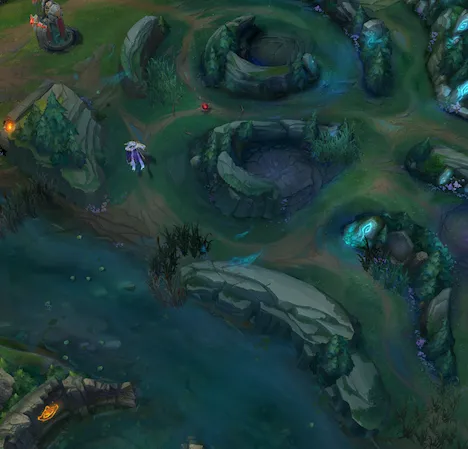 Jungle entrance by the river
